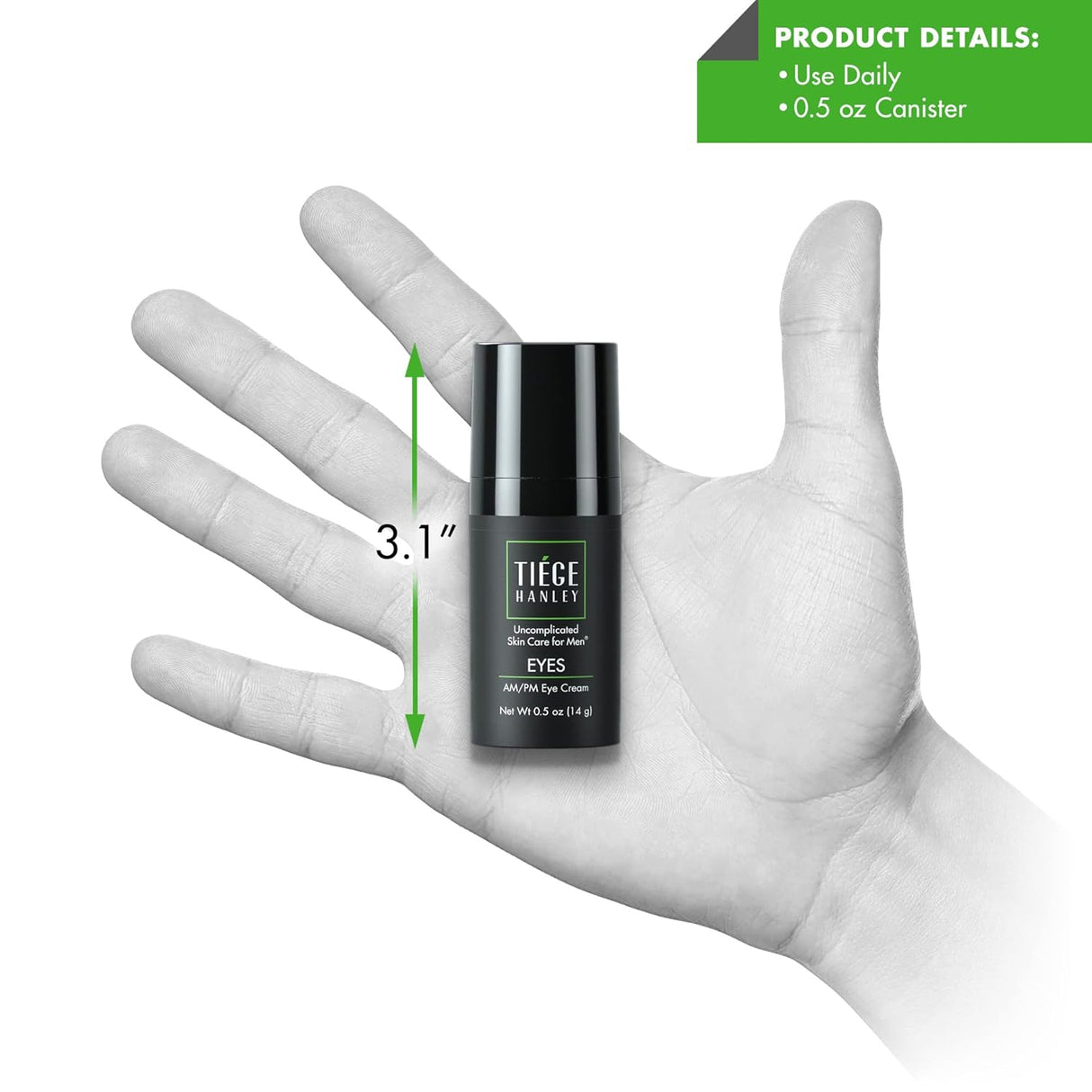 Crema de ojos para hombres Tiege Hanley