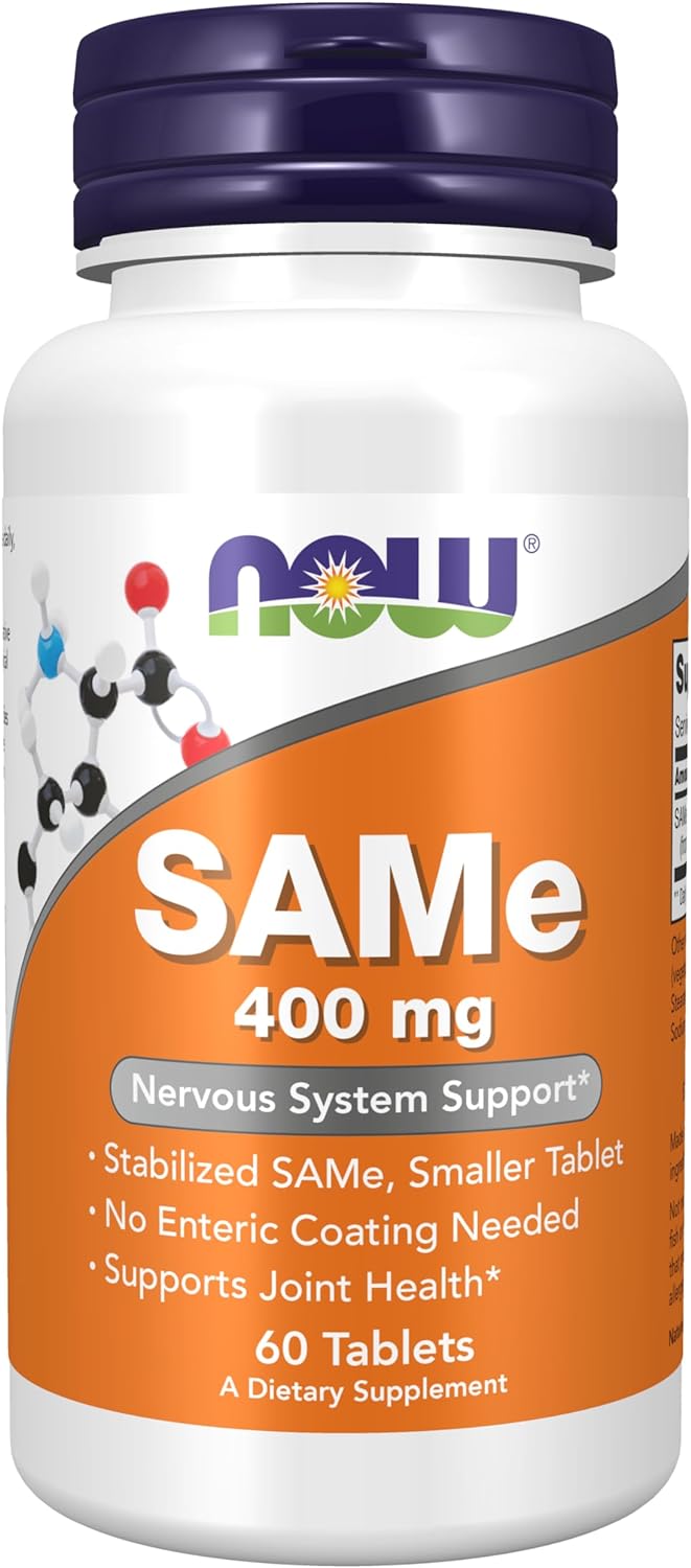 Suplemento NOW SAMe (S-Adenosil-L-Metionina) 400 mg 60 Tab