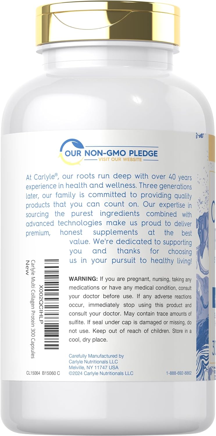 Carlyle Colágeno Multi Cápsulas 2000mg 300u Keto/Paleo