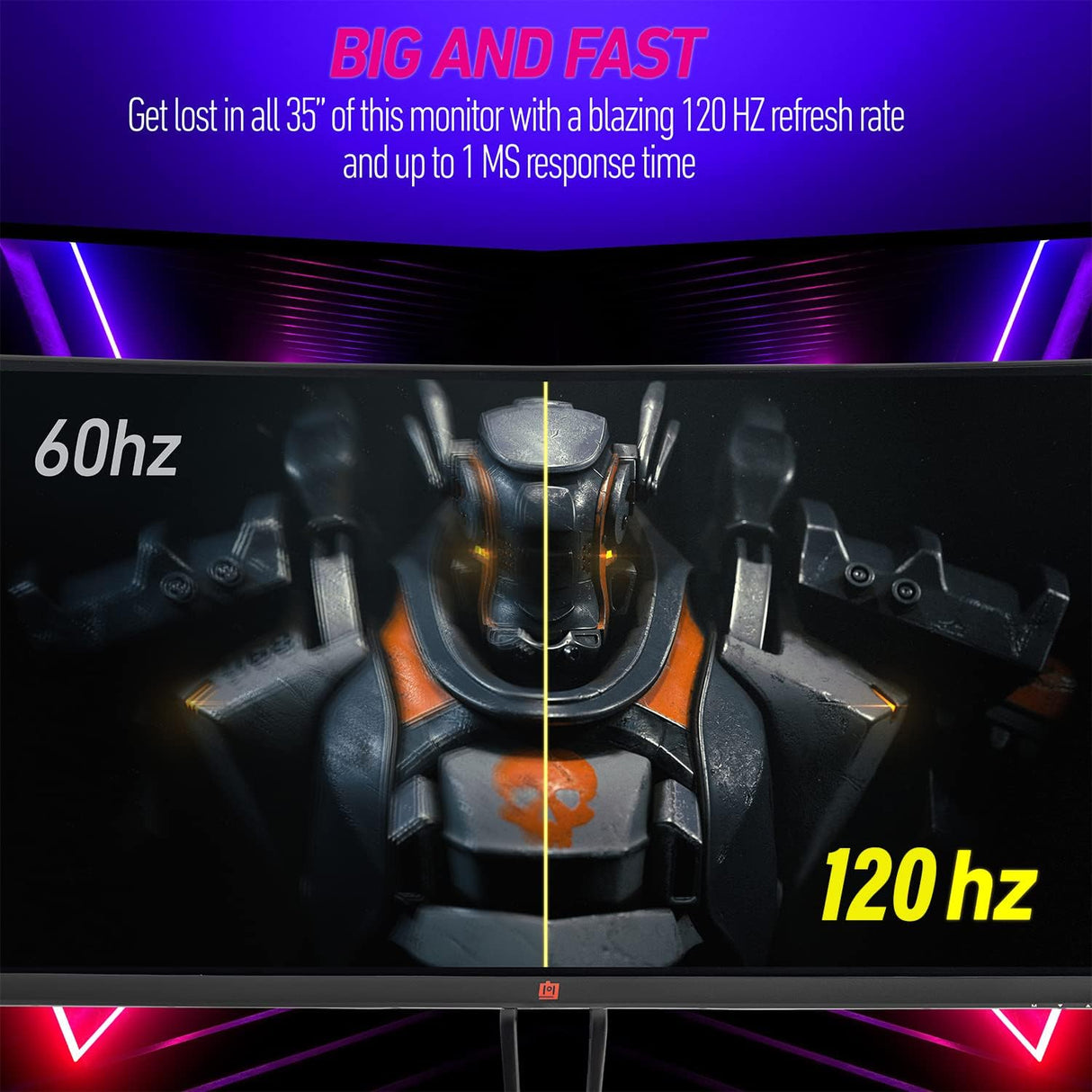 Monitor ultraancho curvado para juegos Deco Gear