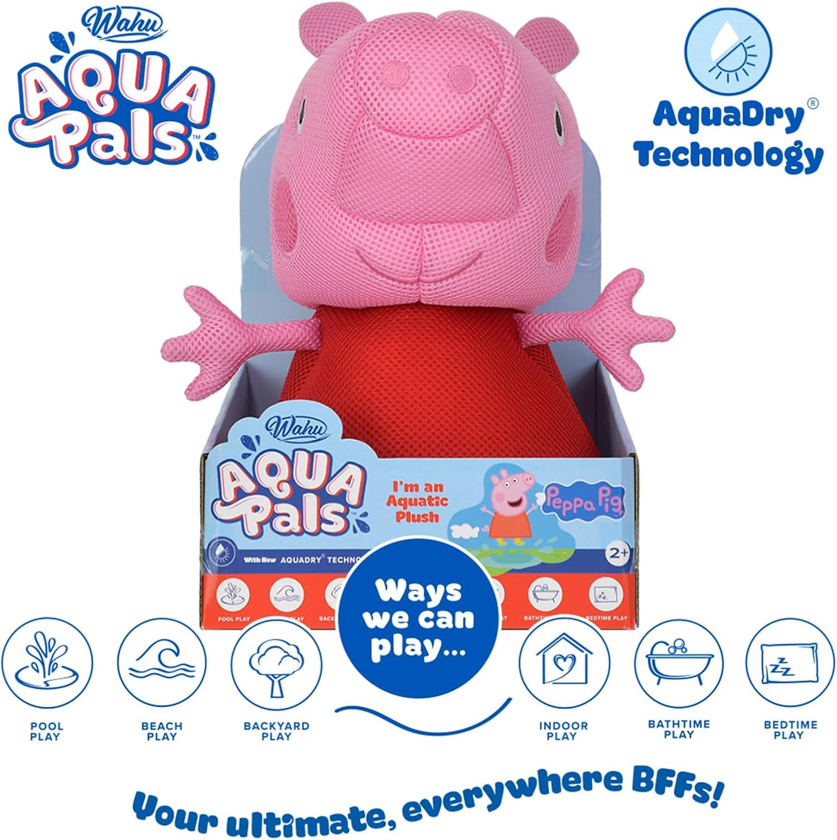 Peppa Pig peluche lavable para diversion acuatica