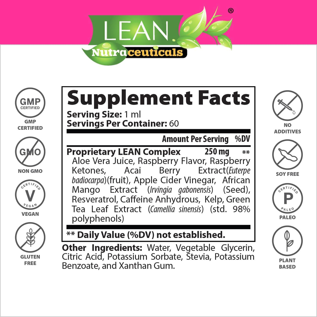 Raspberry Ketone Drops, Antiuñeco, Quemador y Suplemento, 60ml