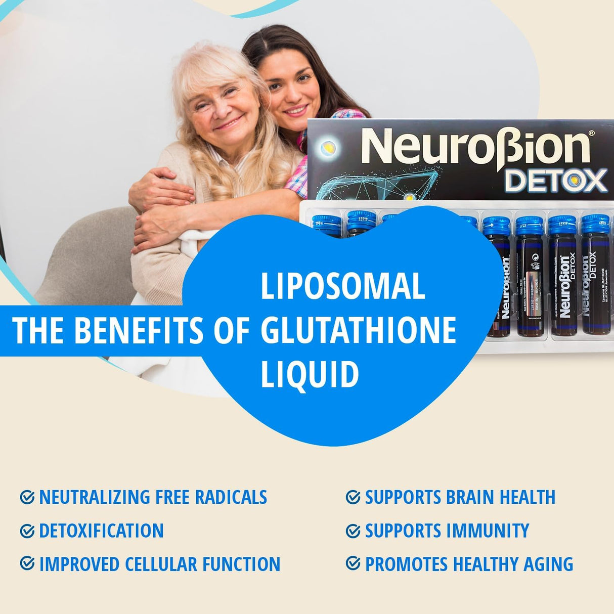 Neurobion Detox Glutatión liposomal Líquido Fosfolípidos 10u