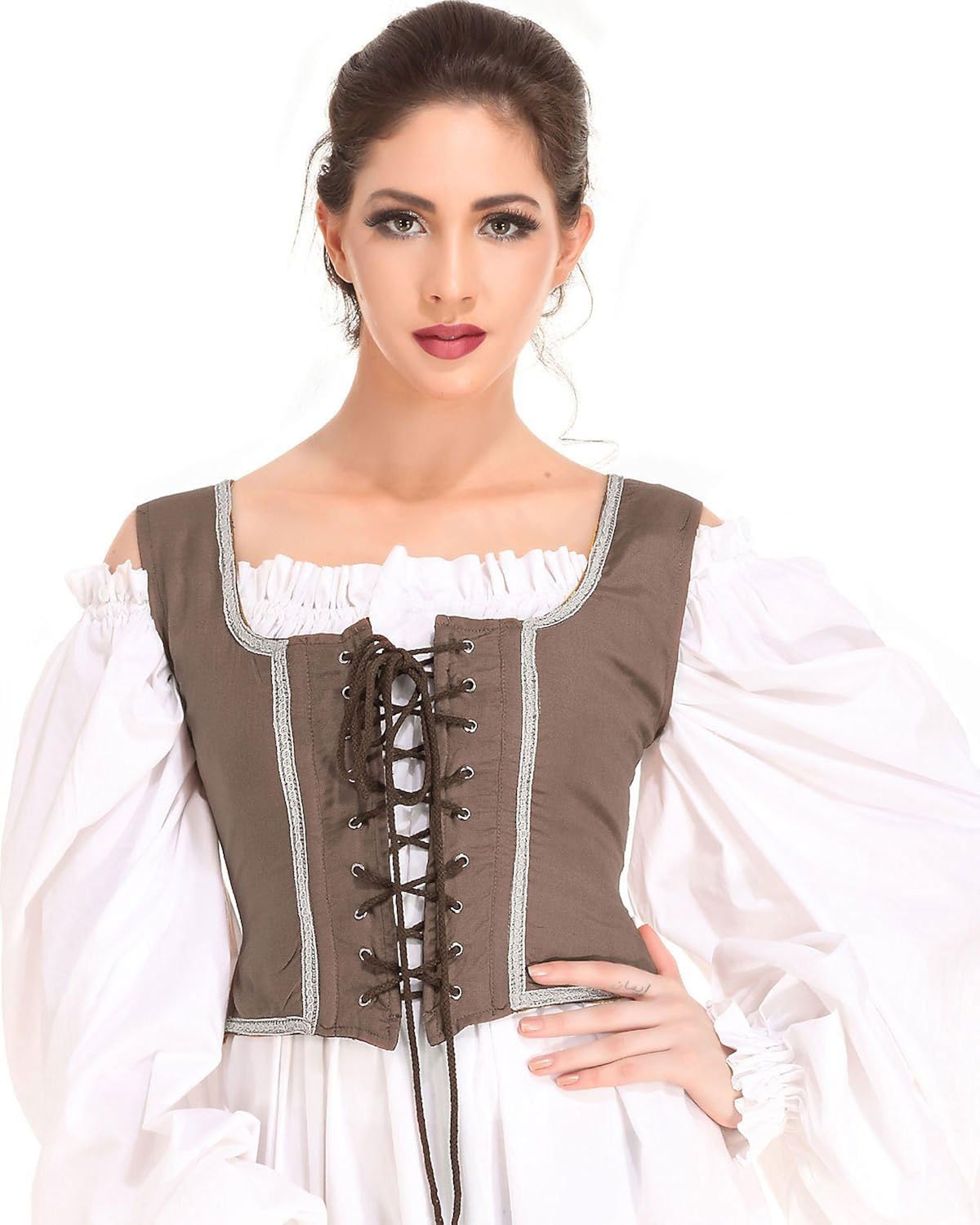 Disfraces de corpiño campesino reversibl talla M