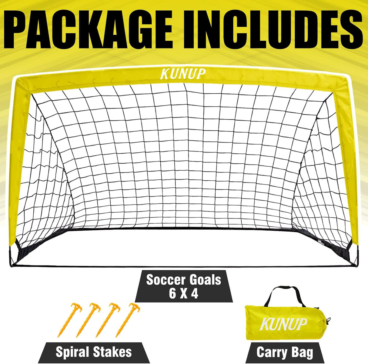 Porteria grande portátil para juegos en el patio