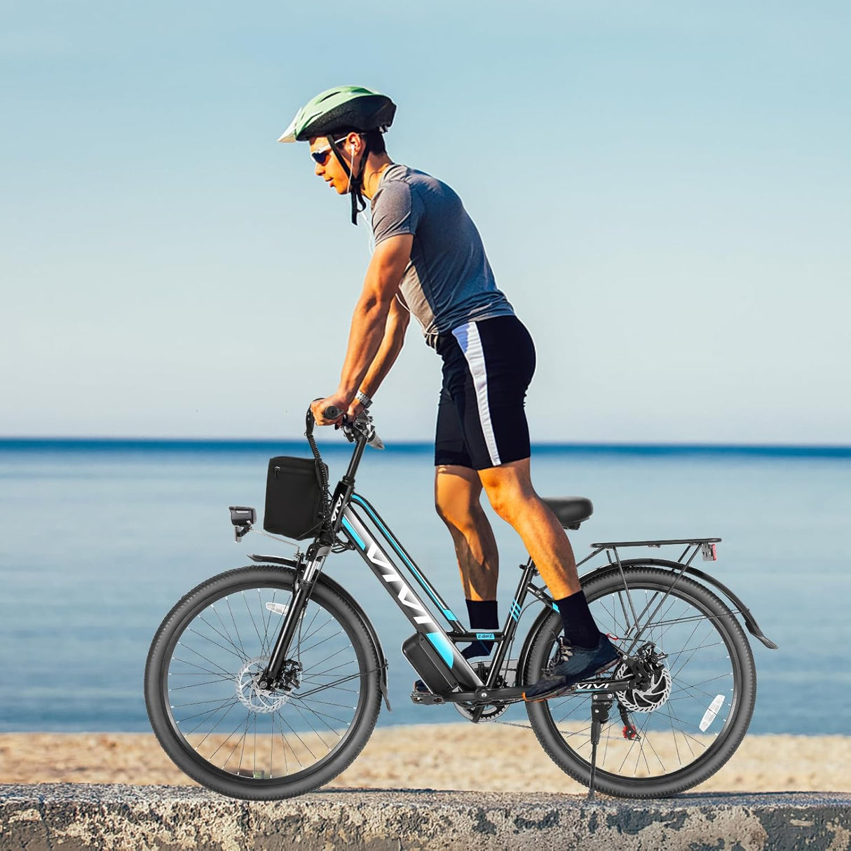 Bicicleta Eléctrica Vivi 750W, 26, Batería 48V, 50 Millas