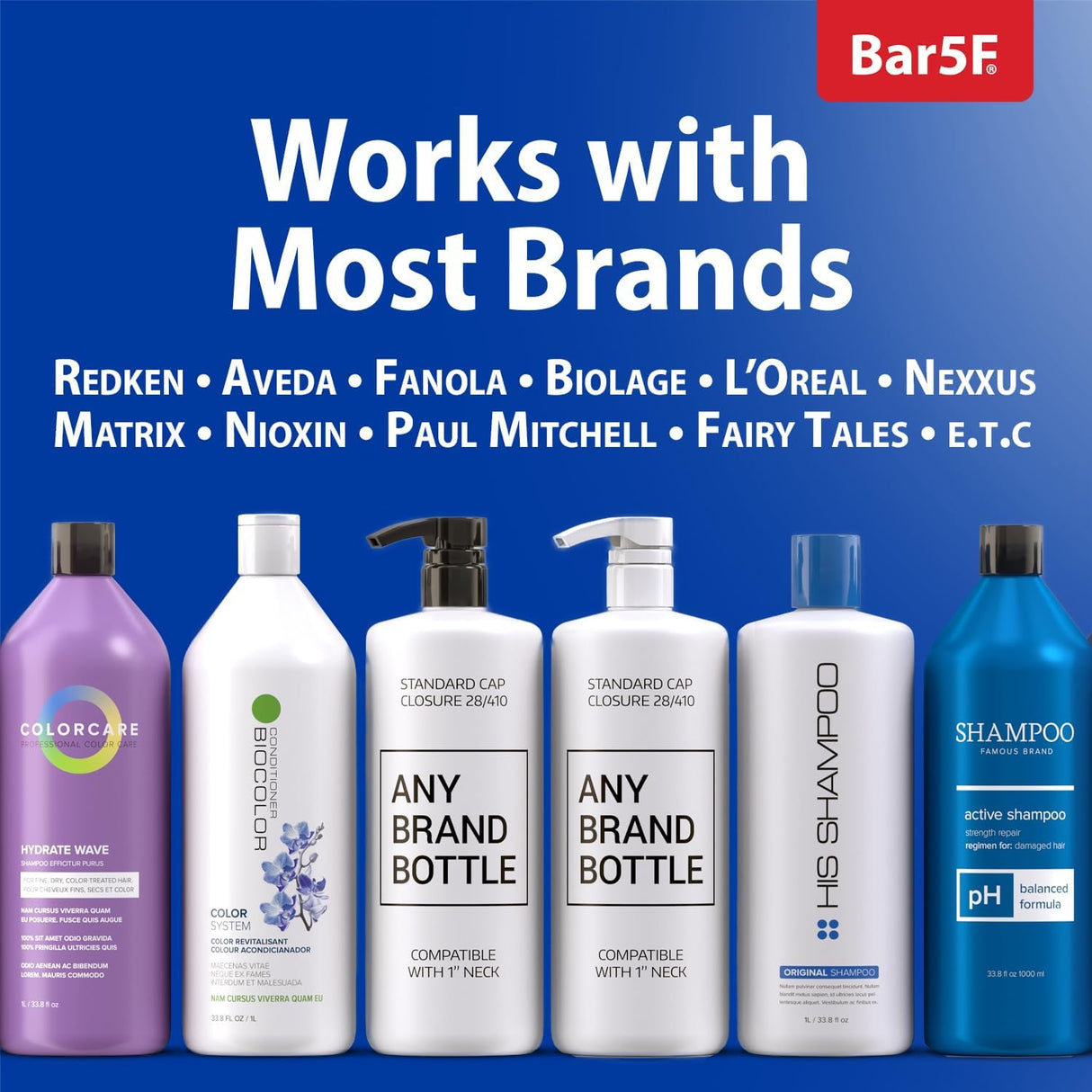 Bomba Universal para Champú/Acondicionador 1 L, Pieza 2