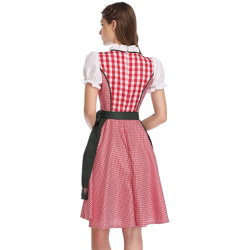 Disfraces de Vestido de Oktoberfest rojo talla XL