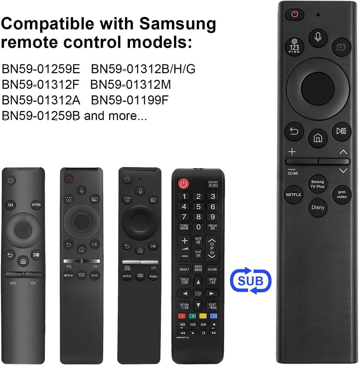 Control Remoto BN59-01385A Samsung con Voz para Smart TV