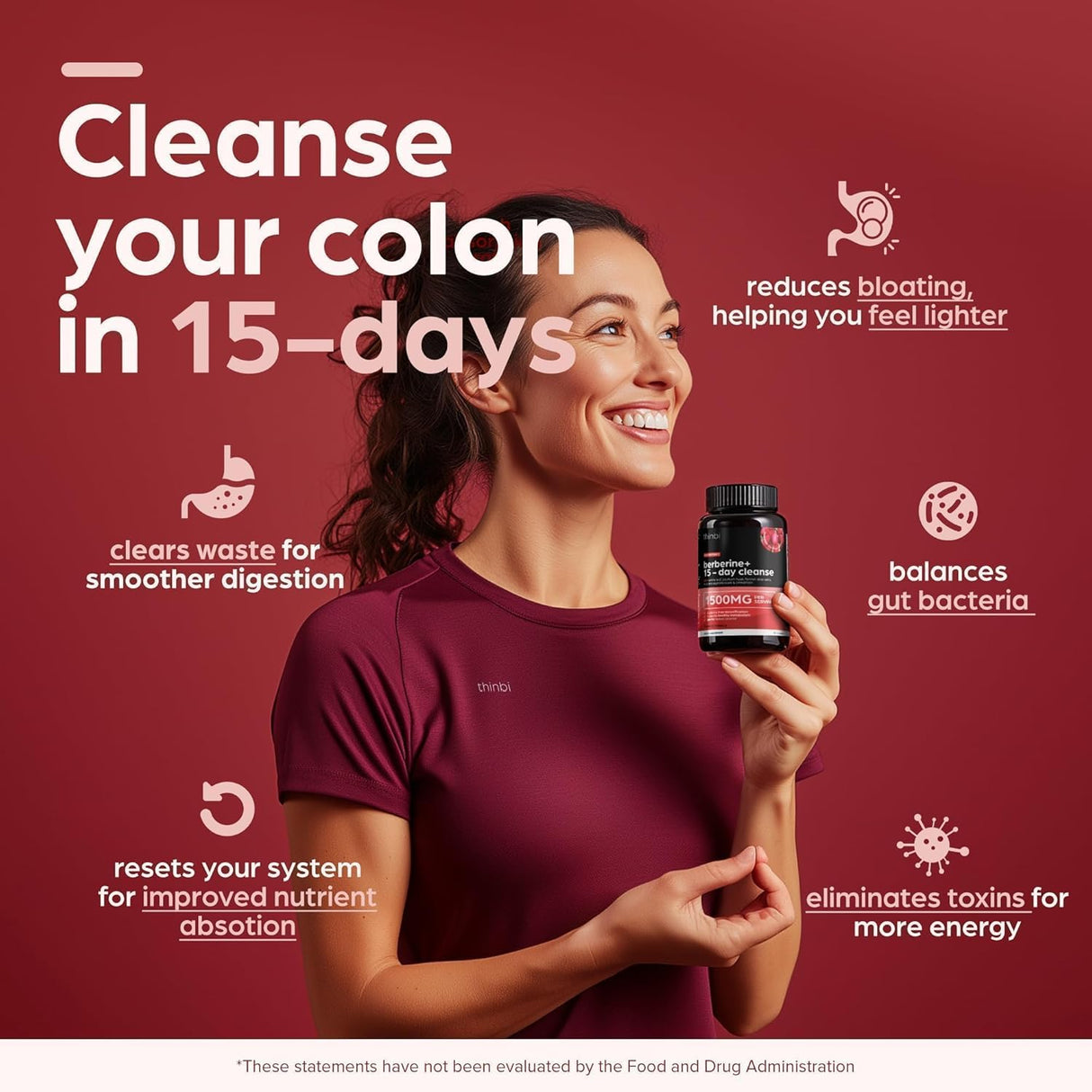 Cleansing cetogénico avanzado con berberina 1500mg, 15 días