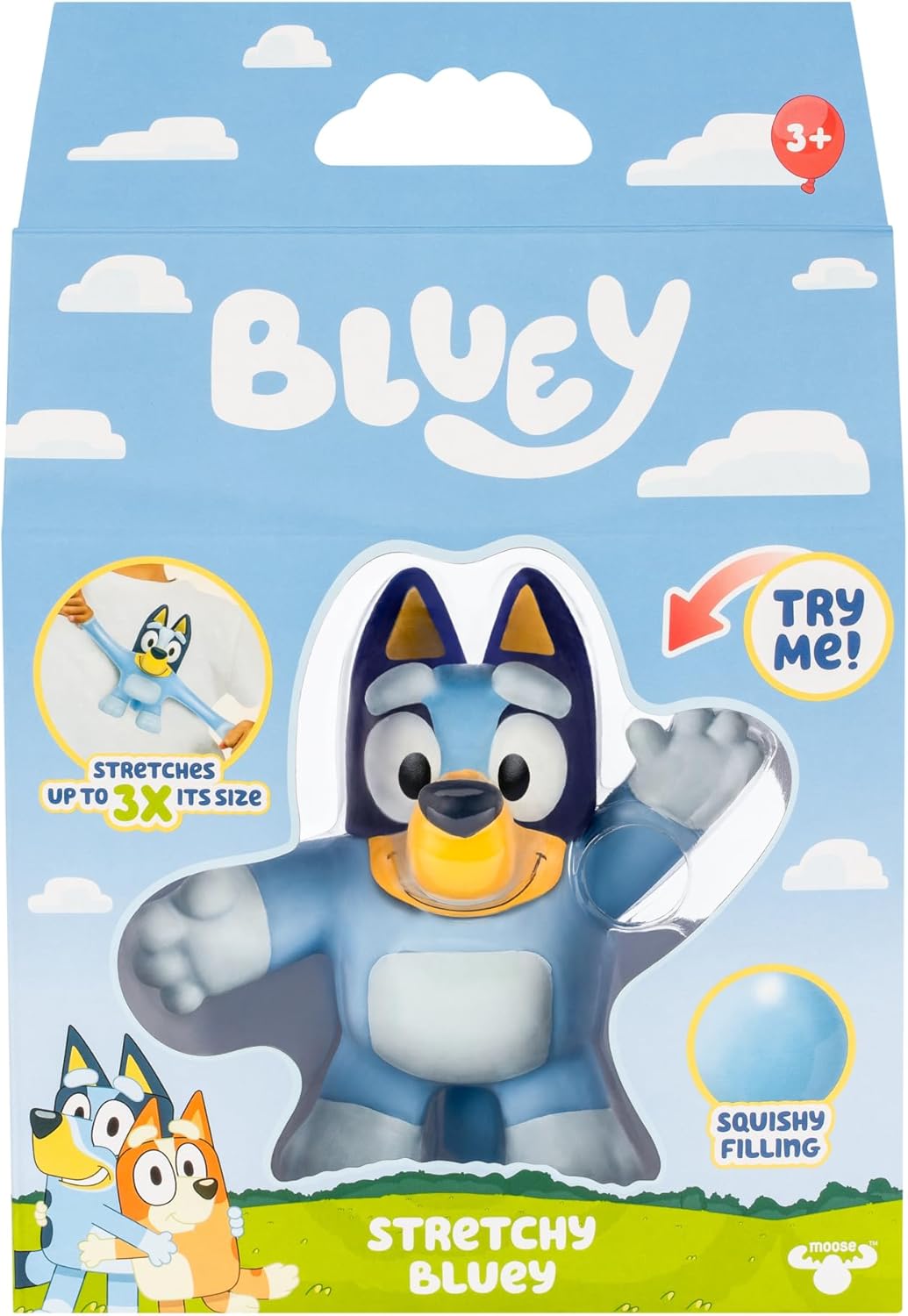 Figurita Stretchy de Bluey | Juguete Super Stretchy | Modelo 3X