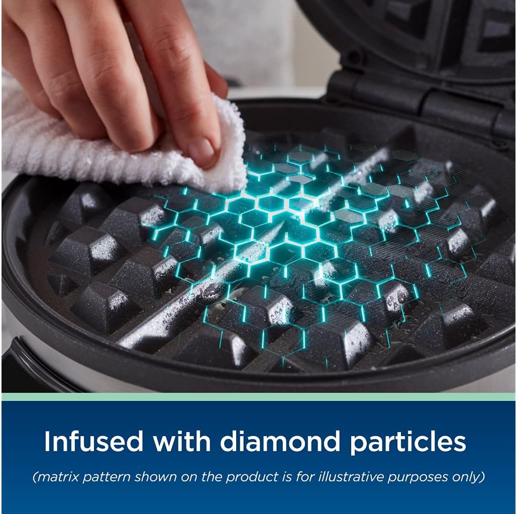 Waflera belga Oster con recubrimiento antiadherente DiamondForce