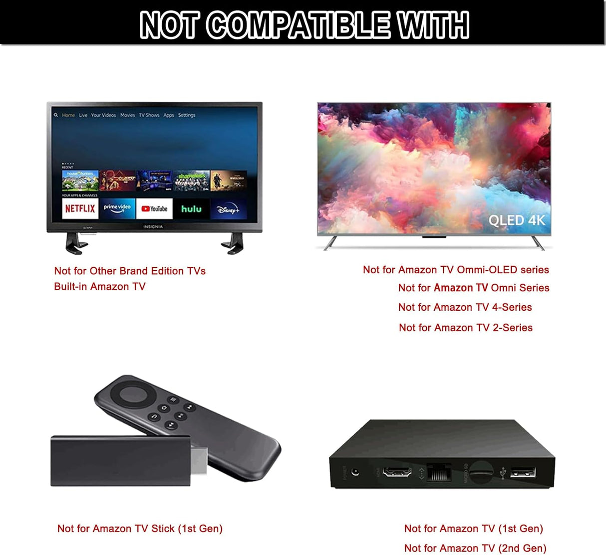 Control Remoto Beyution L5B83G para Amazon Fire TV y Echo Show