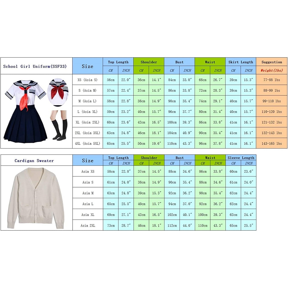 Disfraces de manga corta para niñas japonesas talla XXS