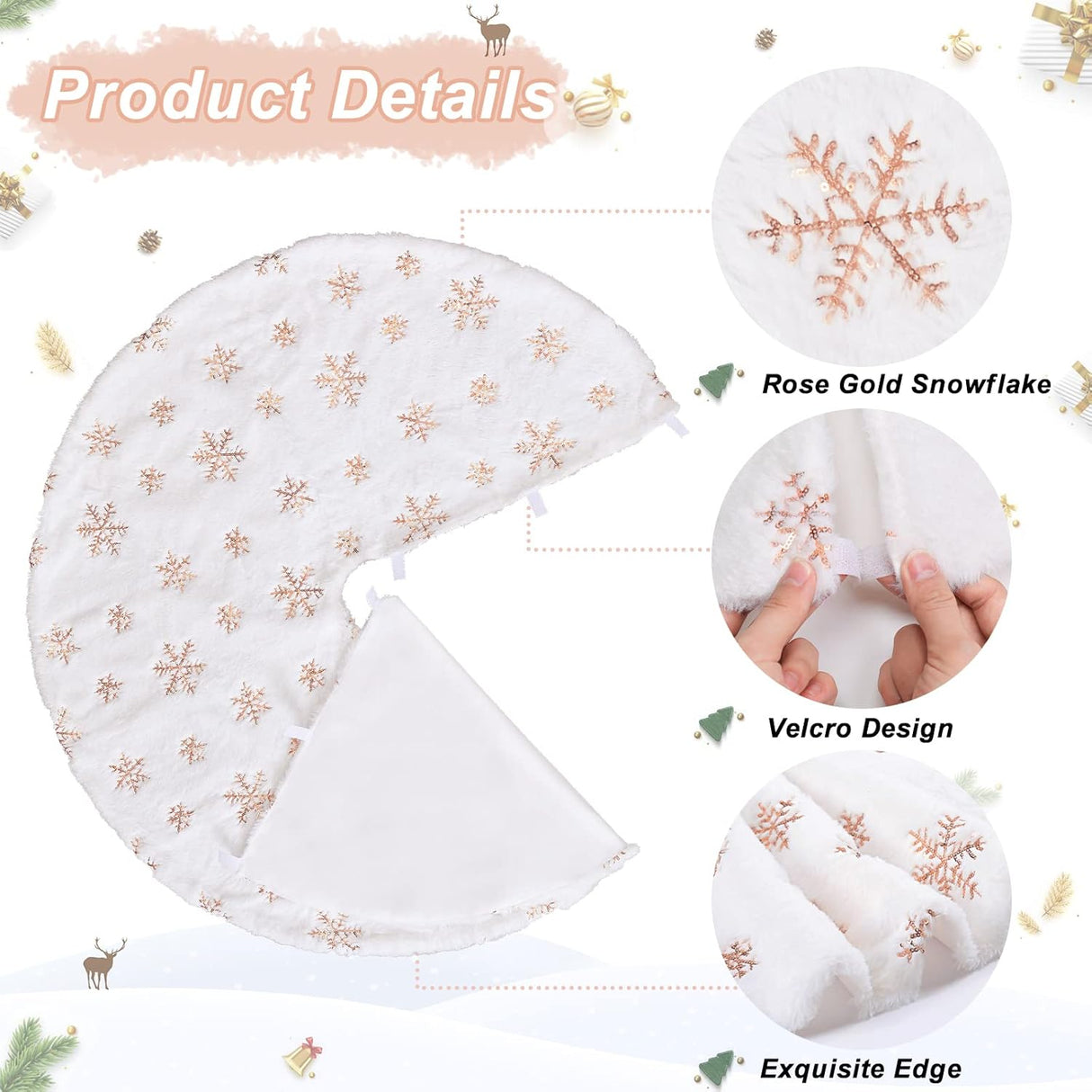 Funda de Árbol de Navidad Mini 24 Marca: No Disponible, Suave