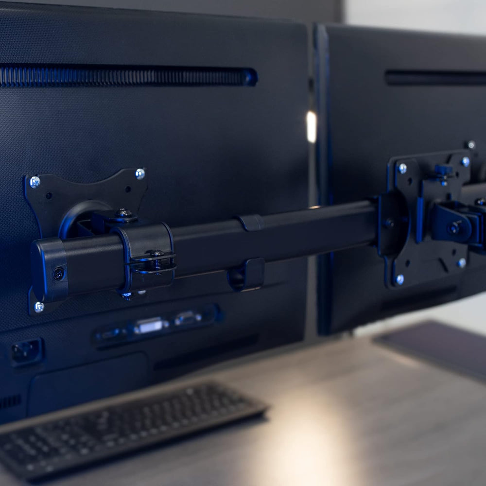 Soporte Doble VESA VIVO, Montaje Horizontal para 2 Monitores, MOUNT-VW02A