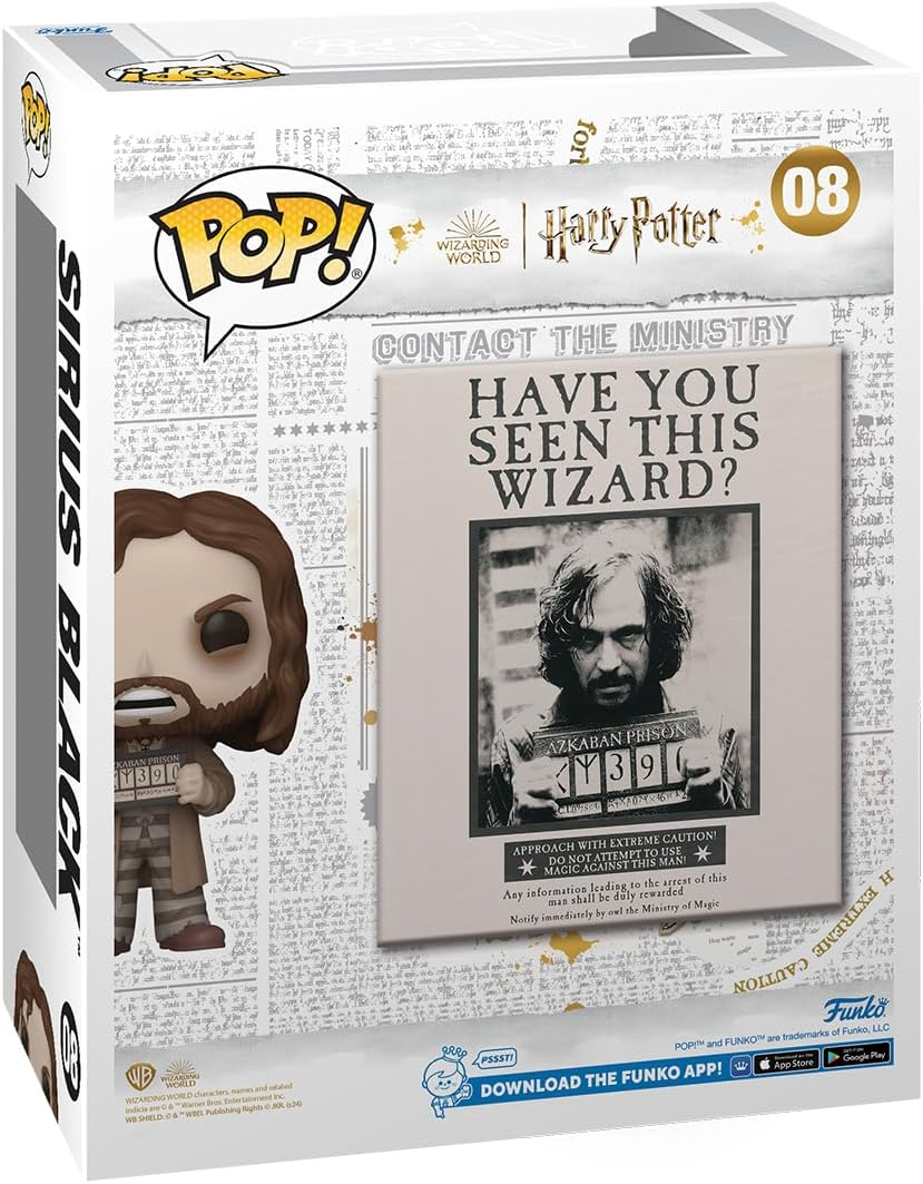 Funko Pop! Cover Harry Potter - Póster Sirius Black, Azkaban