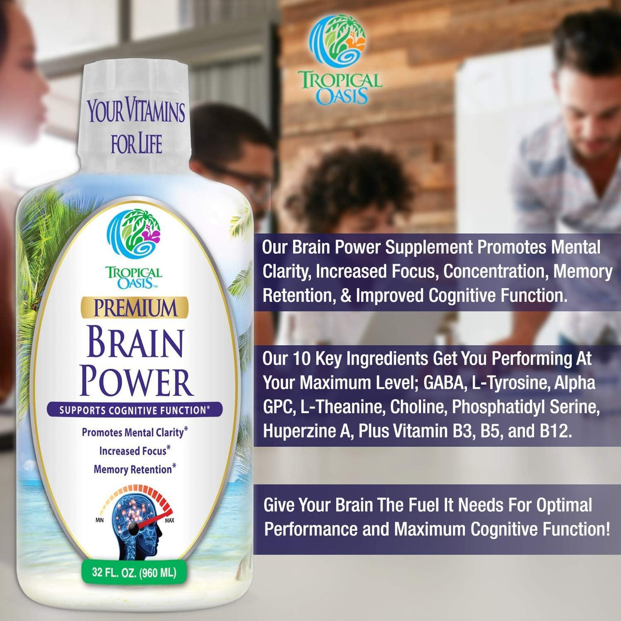 Suplementos Alimenticios neotrópico líquido claridad mental