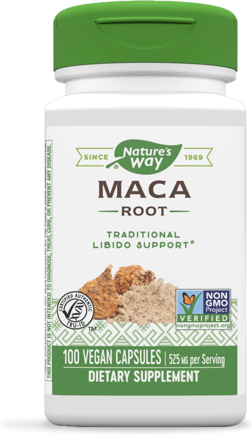 Suplemento Raíz de maca Nature's Way 100 cap