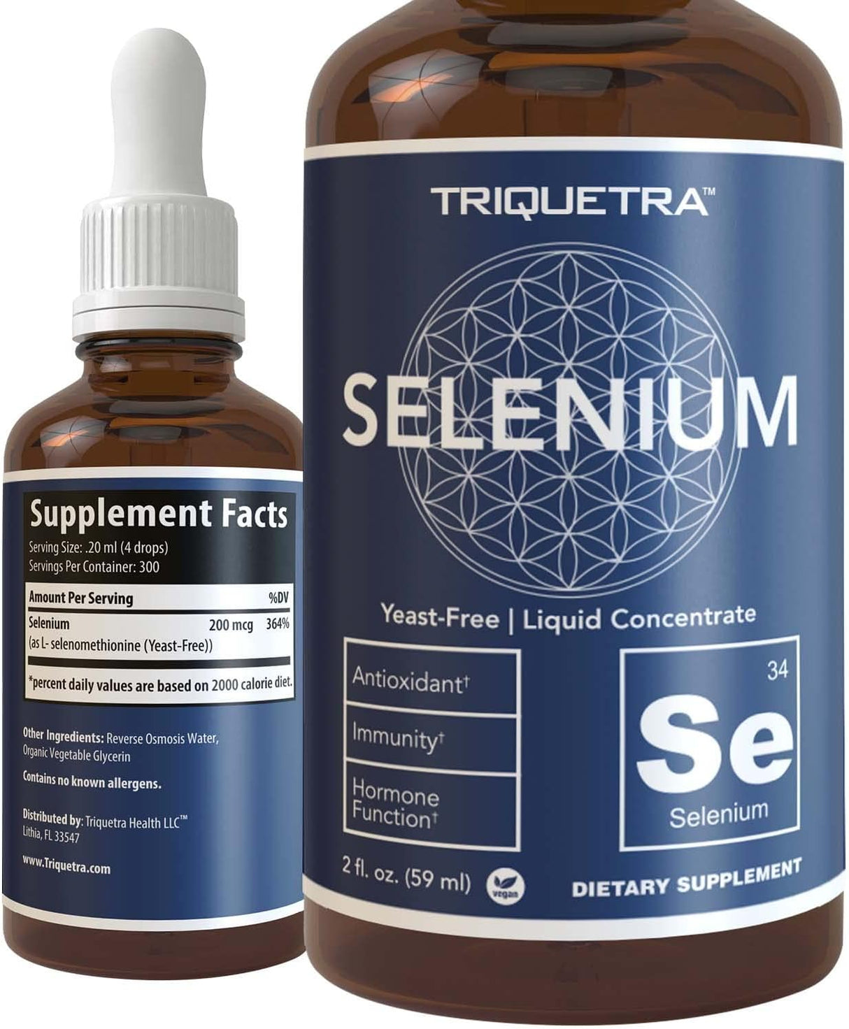 Suplemento Selenio 200 mcg forma de selenometionina 59 ml