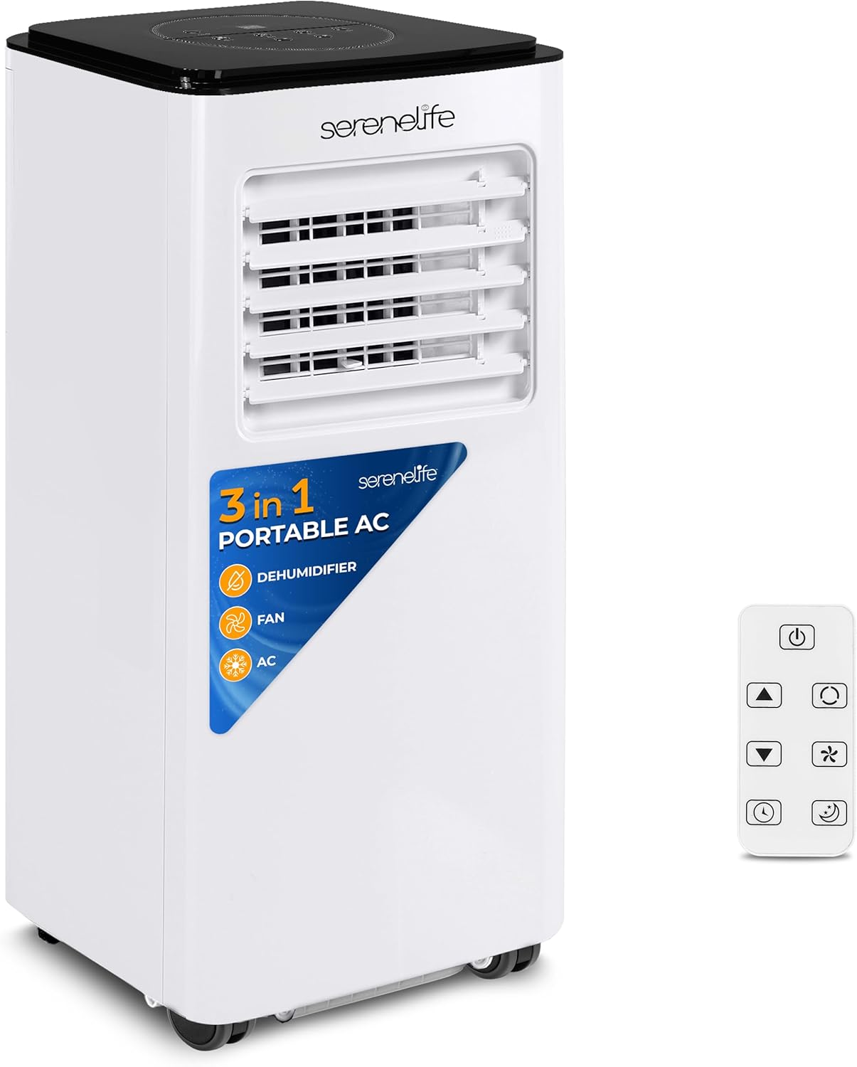 Aire acondicionado portátil SereneLife 8000 BTU 3 en 1 con control remoto