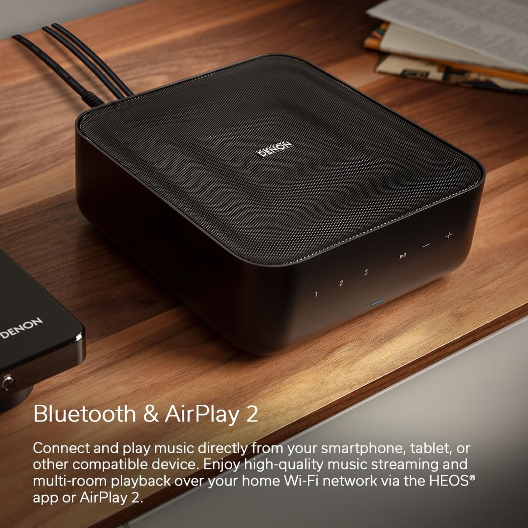 Amplificador Denon Home, 100W x 2, HEOS, Wi-Fi, AirPlay 2