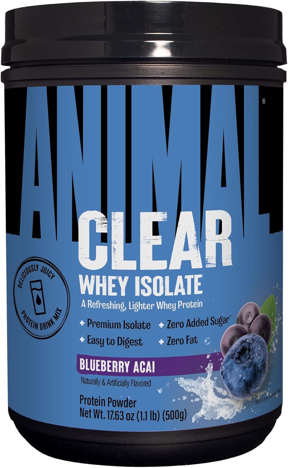Proteína de suero aislado clara, BCAA 5g, 500g