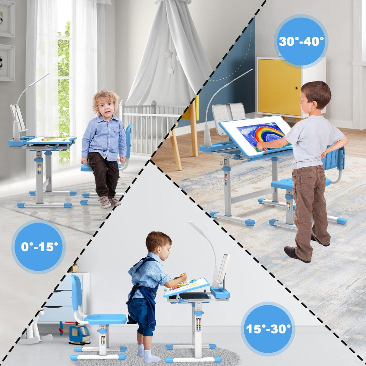 Juego de escritorio y silla para niños escritorio de estudio