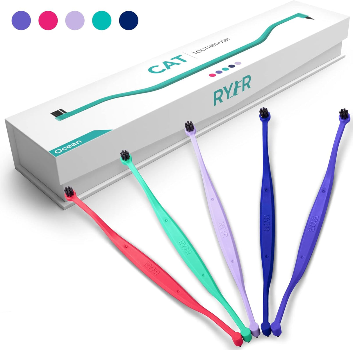 Cepillo de dientes para gatos con microcabeza