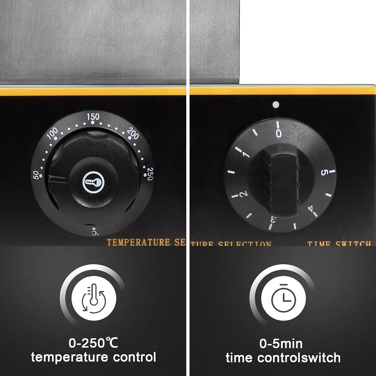 Máquina de Waffles Bubble, Acero Inoxidable 304, 1400W 110V