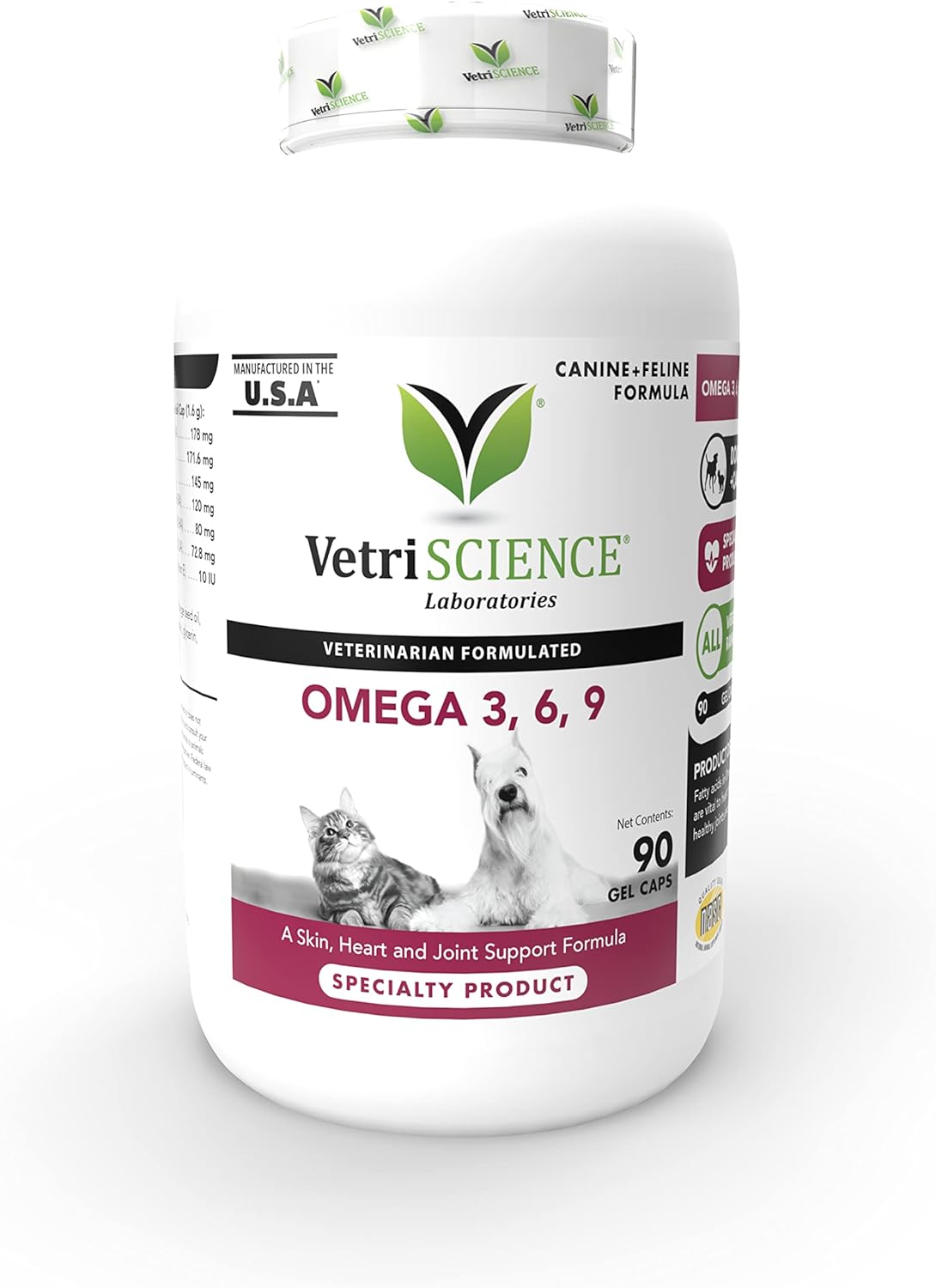 VetriScience Aceite de pescado Omega 3 para perros y gatos