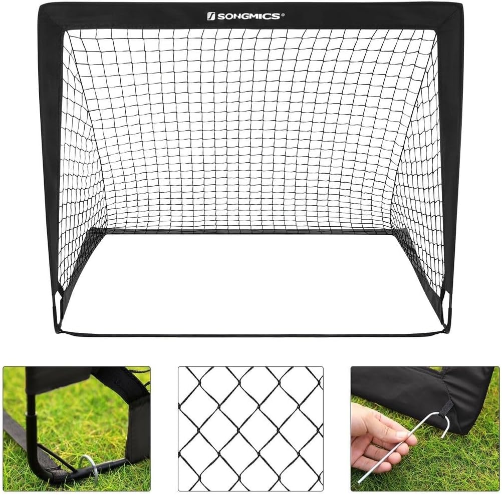 Porterias de futbol plegable para niños, juegos de patio