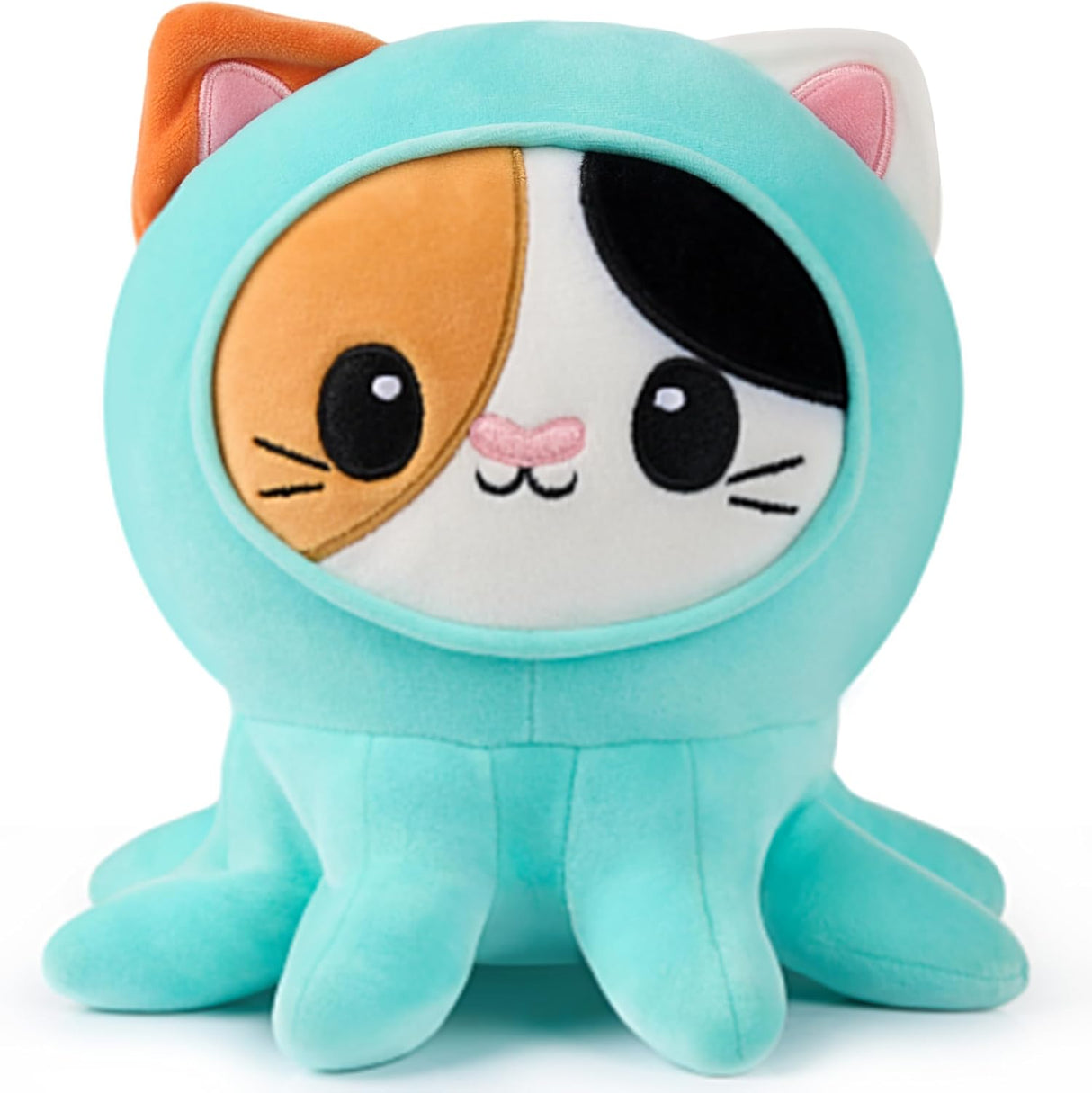 Peluche de pulpo JOYIN, juguete suave con cara de gato, kawaii