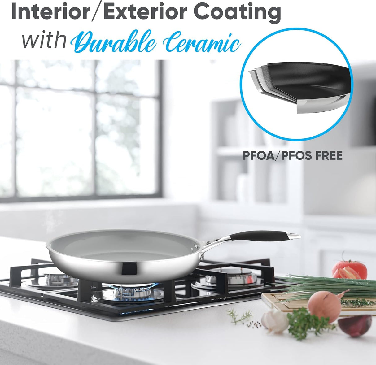 Sartén pequeña de 8 pulgadas NutriChef ACNCSSS12SFP8