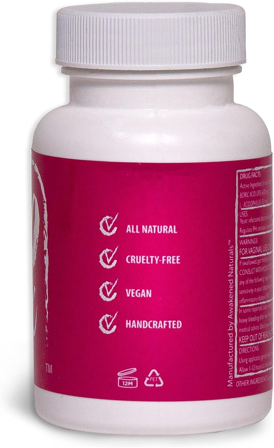 Supositorios vaginales de ácido bórico y acidophilus 30 und