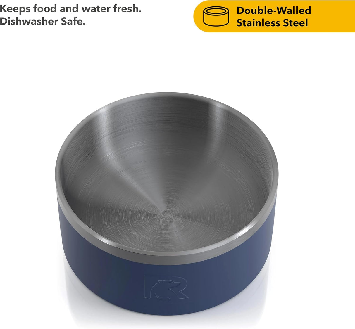 Cuenco 3 en 1 RTIC para Perros, Acero Inoxidable, Grande