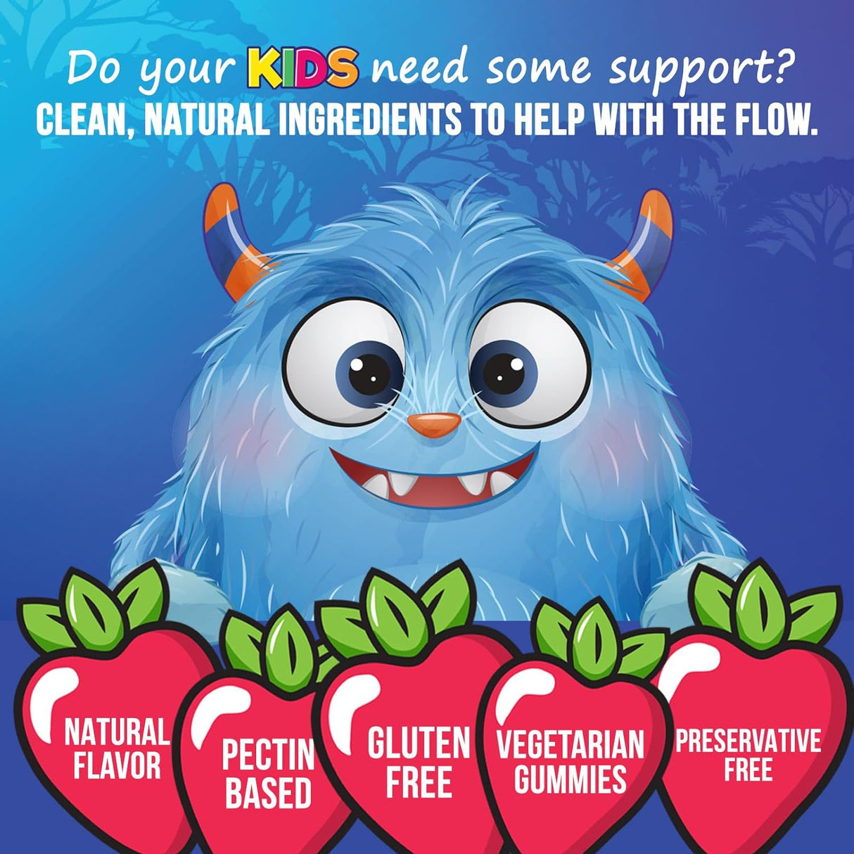 Suplemento de ositos de fibra para niños Nature's Nutrition