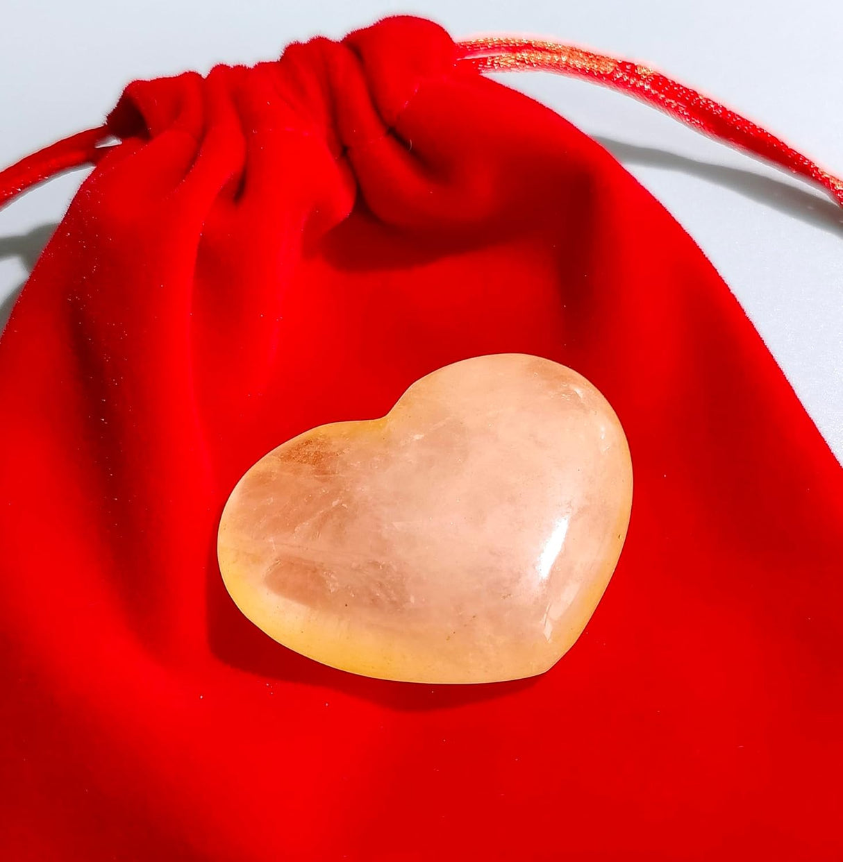 MAIBAOTA Corazón de cristal de 1.72in cristales curativos