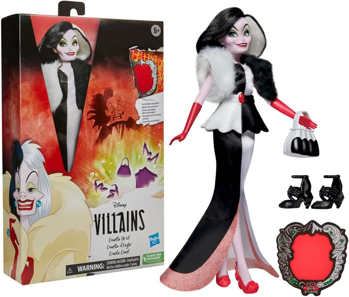 Muñeca Villana Cruella de Vil, Disney, ropa y accesorios