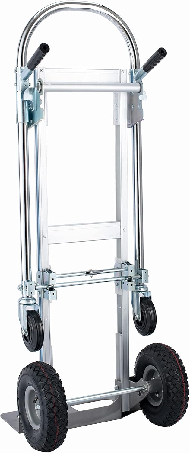 Carretilla de Aluminio 2 en 1 770lbs Capacidad Utility Cart