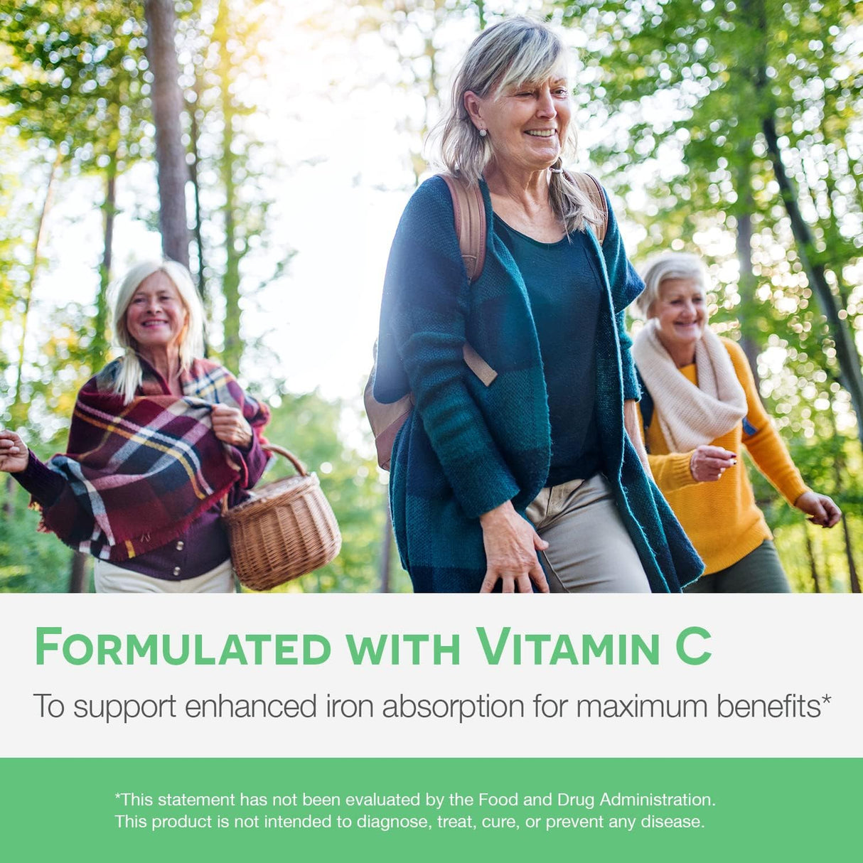 Suplemento EZ Melts Iron vitaminas para disolver masticable