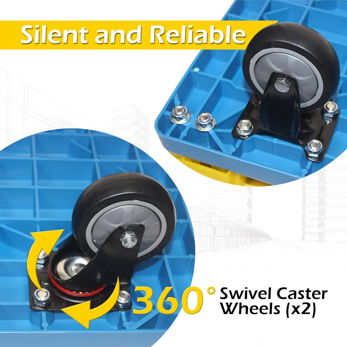 Carretilla Plataforma Plegable MaxWorks 50888 - 770 lbs Capacidad