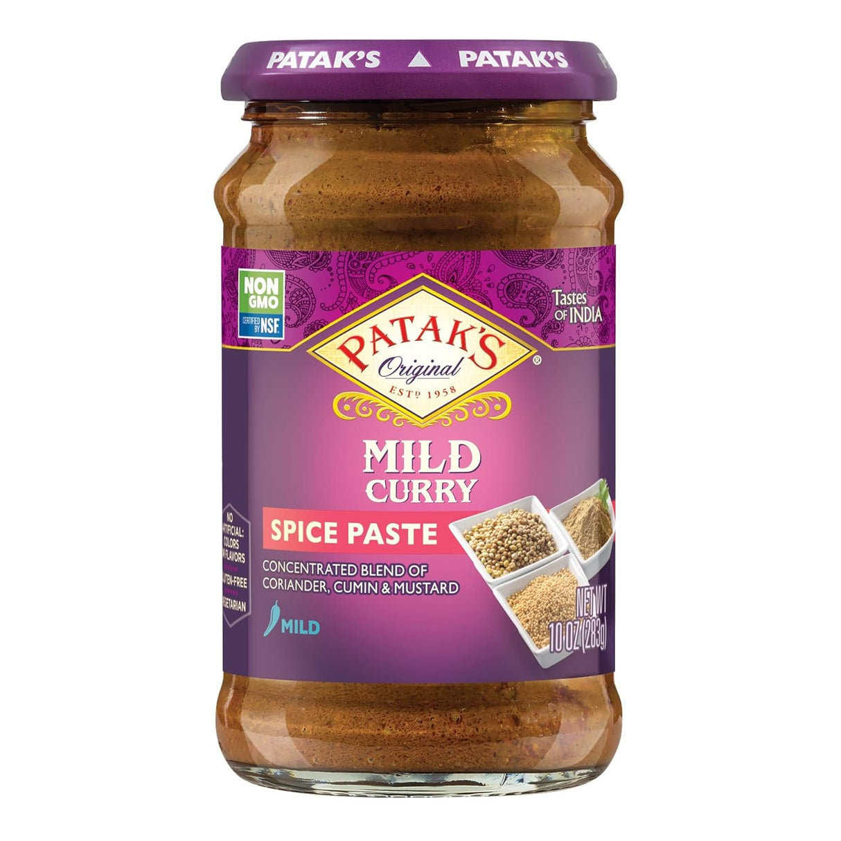 Pasta de Curry Suave Pataks 10 Oz - Sabor Auténtico Indio