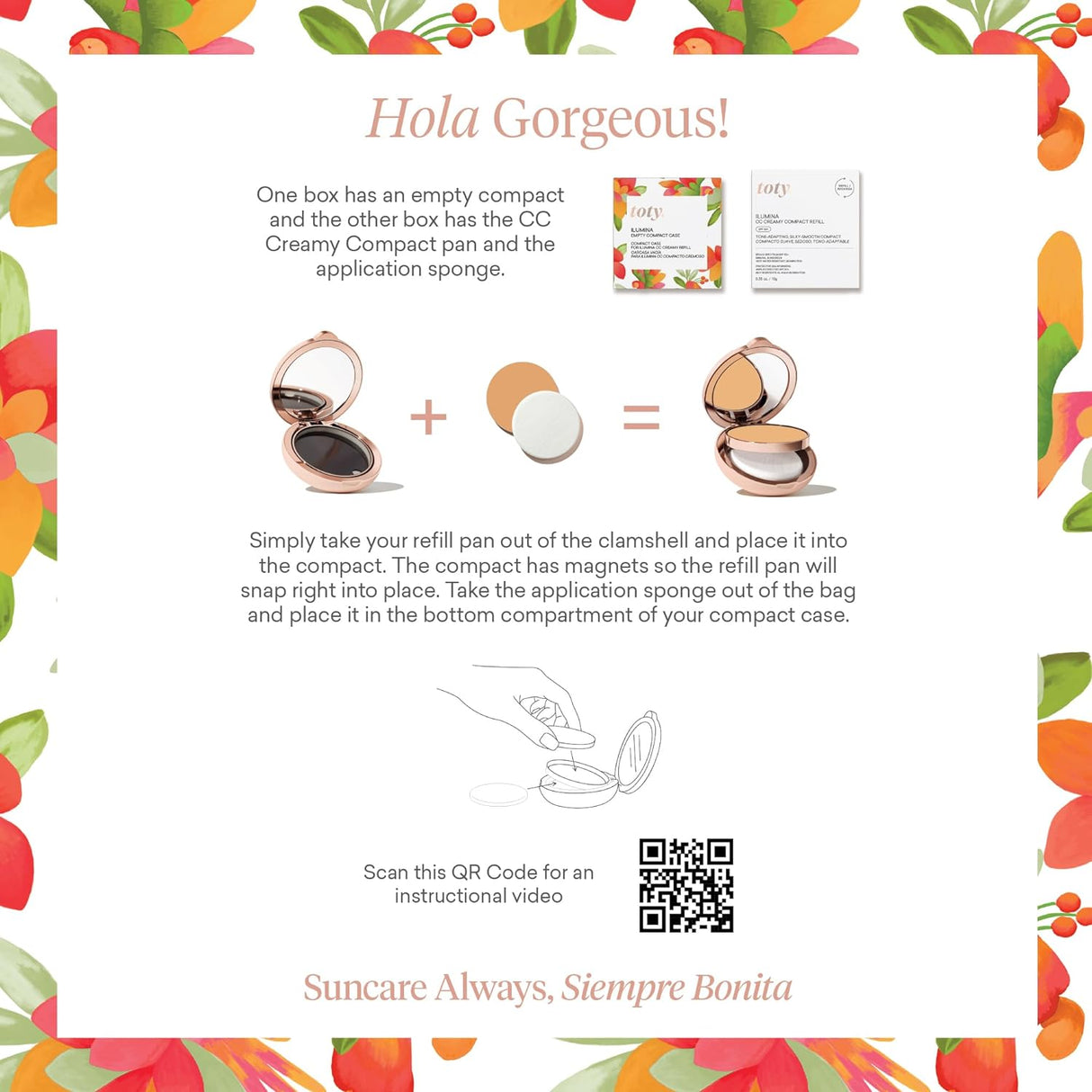 Crema Compacta Iluminadora SPF 50+ para Todo Tipo de Piel