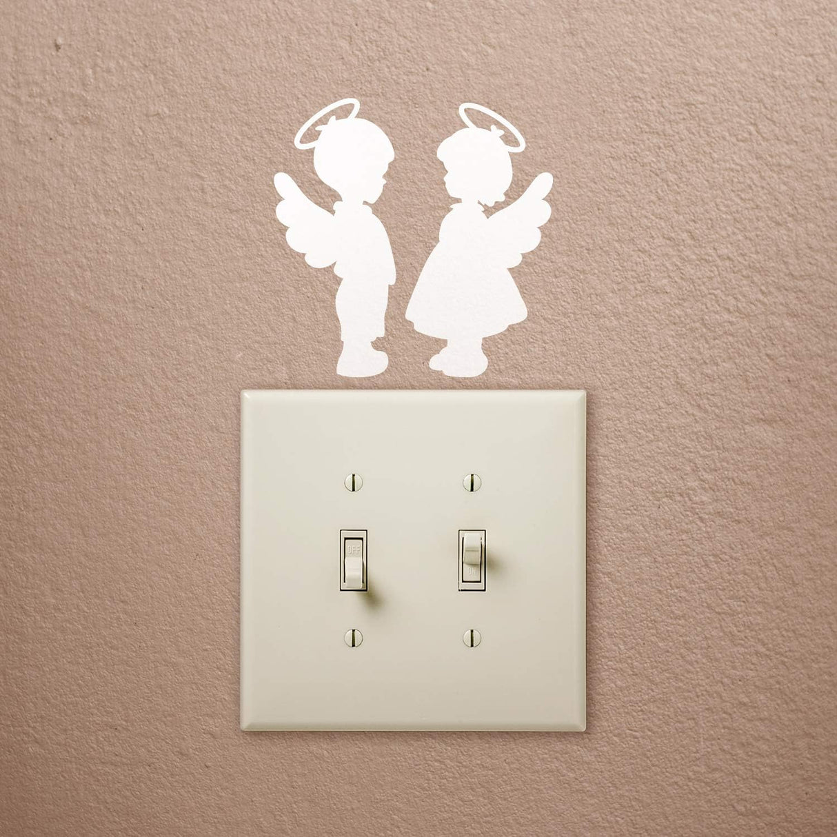 Vinilo Decorativo Pared Niños - Ángeles - 4 x 4 - Set de 2