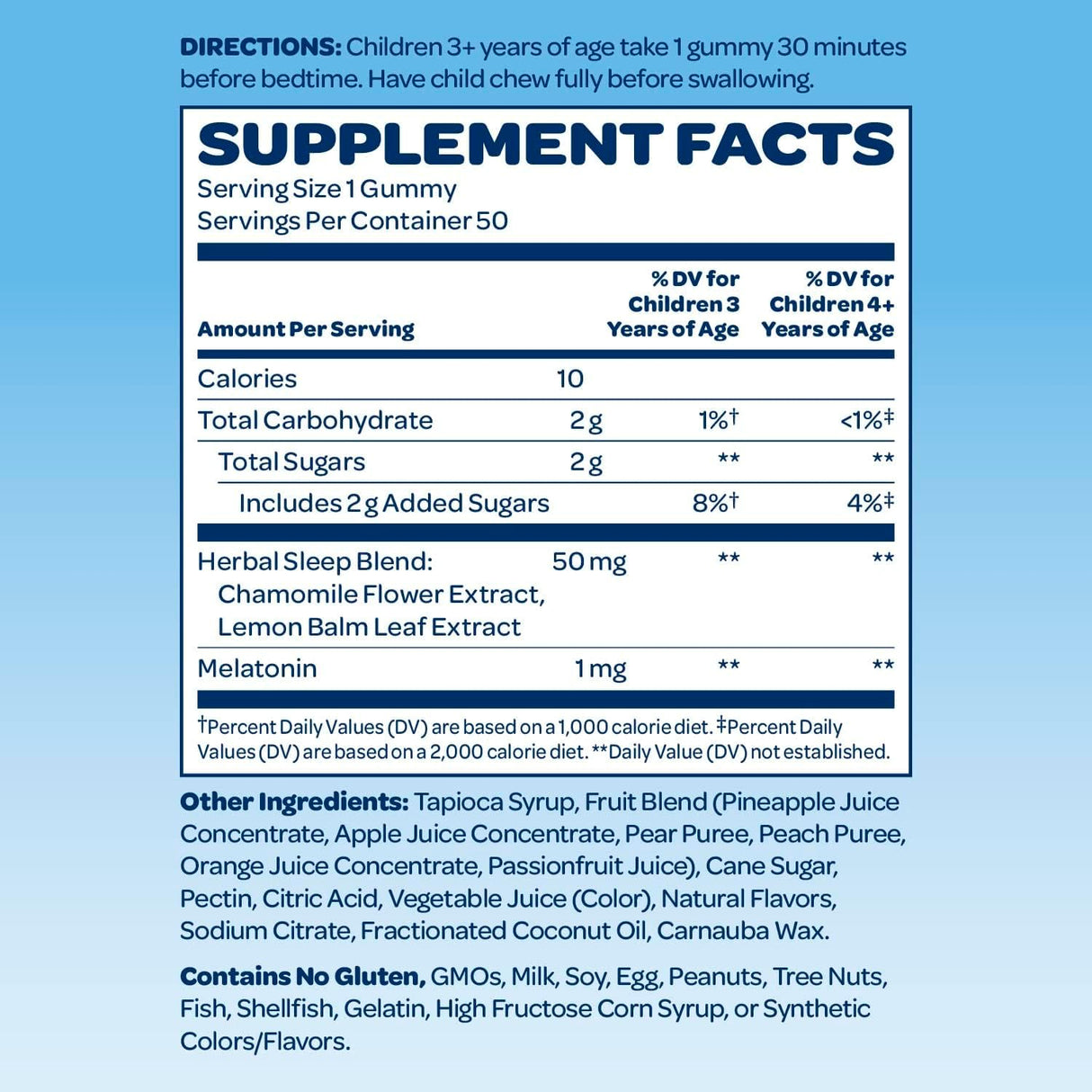 The Smurfs - Gomitas de para un sueño reparador de 1 mg