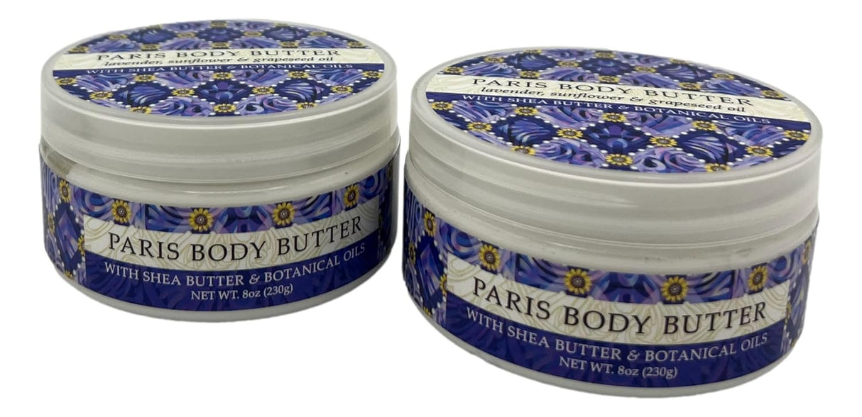 Manteca Corporal Paris, Set de 2 Tarros de 8 Onzas