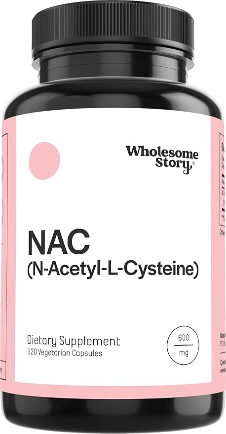 Suplemento NAC Wholesome Story 600 mg | Soporte Salud 120 Caps