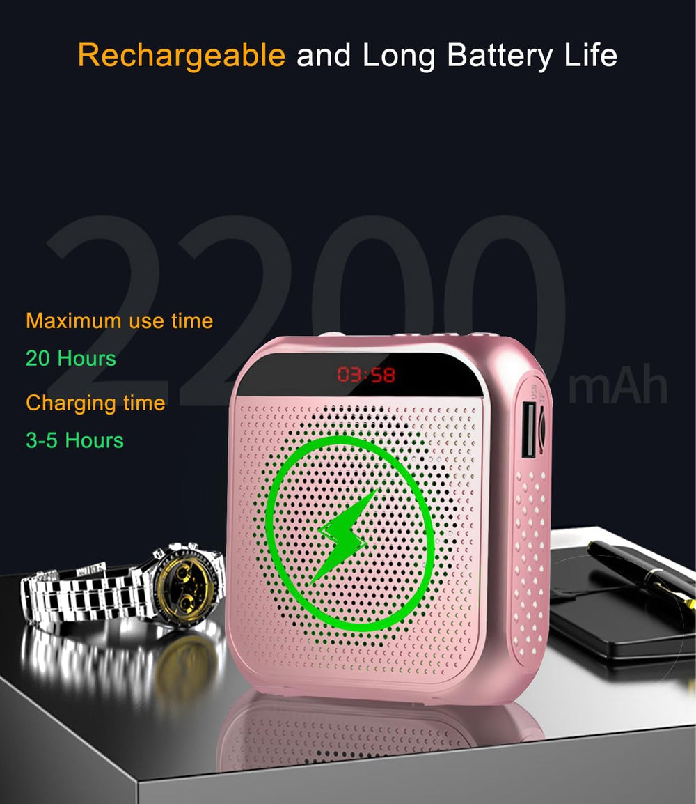 Amplificador de Voz Mini para Profesores - Micrófono Inalámbrico