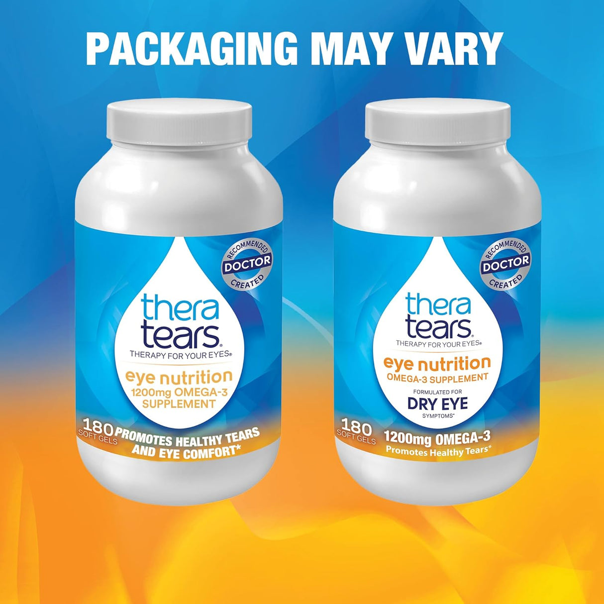 TheraTears Suplemento Omega 3 1200mg, 180 cápsulas